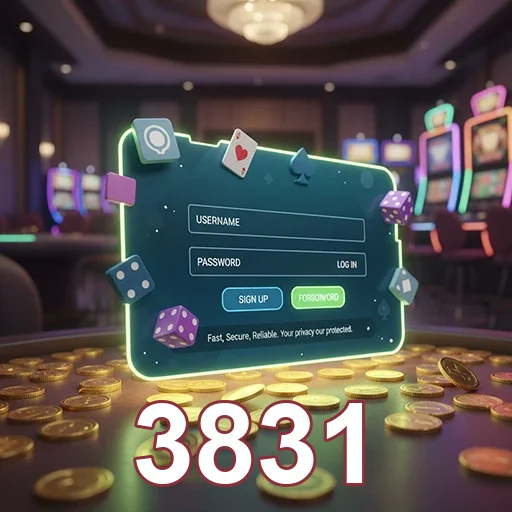 Ilustração de Explore a plataforma de jogos 3831 com tecnologia confiável